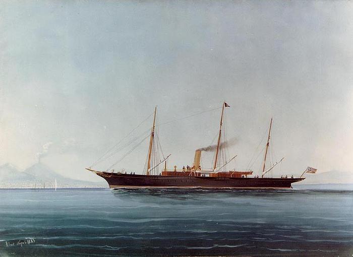 Campin, Robert, Follower of American Steam Yacht China oil painting art